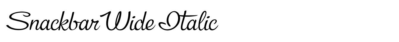 Snackbar Wide Italic image